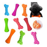 Mordedor Osso Brinquedo Anti Stress Resistente Cão Apito