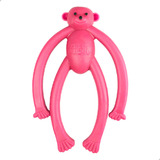 Mordedor Para Cachorro Pequeno Macaco Maciço Brinquedo Pet Big Bull Pet Cor Macaco Rosa