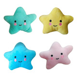 Mordedor Pet De Pelúcia Pantufa Chinelo Gatos Cães Cachorros Cor Colorido Desenho Estrela