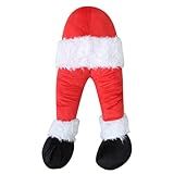 Mordx Pernas De Papai Noel árvore De Natal Duende Decoração De árvore De Natal Decoração De árvore De Natal Decoração De árvore De Natal Enfeites De Lareira