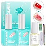 Morovan Kit Removedor De Esmalte Em Gel Conjunto De Removedor De Esmalte Em Gel Com Fita De Látex Líquido Descascador Com Empurrador De Cutícula Descascador Óleo De Cutícula Limpador De Lixa De Unha Rápido E Fácil Sem Necessidade De Imersão Ou Embrulho De Papel Alumínio