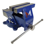 Morsa De Bancada Base Giratória Número 5 Menegotti Abre 12cm