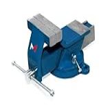 Morsa De Bancada Menegotti Nº 5 - 125mm - Base Giratória- Bigorna Integrada- Corpo Reforçado - Uso Profissional E Semiprofissional
