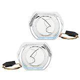 Mortalhas De Olhos De Anjo- Mortalhas De Moldura DRL De Olhos De Anjo De LED 12V 5W- Capas De Anel Para Farol De Lente Dupla LED Bi-xenon De 3 Polegadas- Esquerda E Direita- Luz -Luz Branca-
