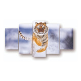 Mosaico De Quadros Tigre