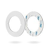 MOSECYOU Placas De Maçaneta De Porta Versão Redonda Branco Liso Placa De Reforço De Porta Placas De Cicatriz Para Maçaneta Fecho Placa Traseira De Reparo De Fixação De Tampa De Maçaneta De Porta