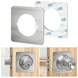 MOSECYOU Placas De Suporte De Maçaneta Quadradas Níquel Acetinado Placa De Reforço De Porta Placas De Cicatriz Para Maçaneta Fecho Placa Traseira De Reparo De Tampa De Maçaneta De Porta
