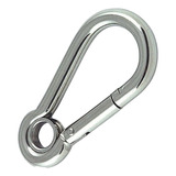 Mosquetão Aço Carbono 10cm 10x100 Academia 350kg Com Olhal