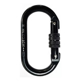 Mosquetão Aço Oval 25kn Trava De Rosca Silver En Alpen Pass