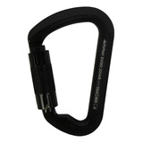Mosquetão Alumínio D Assimétrico 30kn Dupla Trava For Rope
