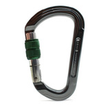 Mosquetão Alumínio D Trava Rosca Keylock 30kn Ce Sideup
