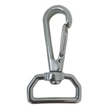 Mosquetão Capota Aço Inox Com Destorcedor 65mm Lancha Barco Toldos Capota Guia De Pets Mosquetão Coleira Seavix Escaladas Chaveiros