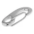 Mosquetão Chaveiro Em Aço Inox Com Trava Simples 70mm Mosquetão Tipo Chaveiro Multiuso Escaladas Prender Mochilas Coleiras E Guias De Pet Cordas Cabos Seavix Barcos Lanchas Iates Veleiros