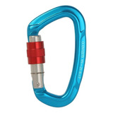 Mosquetão De Aluminio D 25kn Rapel Escalada Paraglider Azul