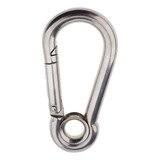 Mosquetão Engate Rápido Com Olhal Em Aço Inox 8mm X 80mm Escaladas Chaveiros Rapel Aventuras Floresta Guia De Pet Prender Na Mochila Barcos Lanchas Iates Veleiros Caiaques Jet Ski Mosquetão Seavix