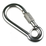 Mosquetão Engate Rápido Inox 316 C Olhal Trava 12x140