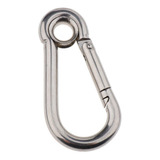Mosquetão Inox Trava Automática 10mm X 100mm C Olhal 1203kg