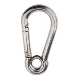 Mosquetão Inox Trava Automática 10mm X 100mm C Olhal 1203kg