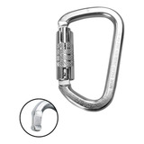 Mosquetão Nfpa D Tripla Trava 40kn Keylock Gancho Auto Task