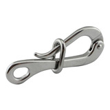 Mosquetão Pelicano Em Aço Inox 100 Mm Multiuso Náutico
