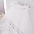 Mosquiteiro C  Dossel De Parede Branco Liso Quarto Menino a  Cor Prata