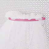 Mosquiteiro C Dossel De Parede Branco Liso Quarto Menino a Cor Rosa