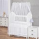 Mosquiteiro De Berço Avulso Branco Luxo Com Babado Padrão Americano Menina Menino Baby Proteção Inseto Unisex