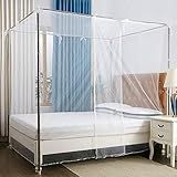 Mosquiteiro Rede Mosquiteira Branca Densa De 16 Densidades Para Quarto Doméstico Para Cama De Casal De 1 5 M De Largura