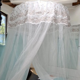 Mosquiteiro Teto Casal Gigante Para Cama Box Queen King Size
