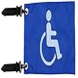 MOTAIN Suporte De Bandeira De Carrinho De Golfe De Suporte De Alça Elástica Com 15 X 22 Cm Para Deficientes Idosos Com Deficiência
