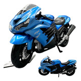 Moto 1 18 Metal Maisto Kawasaki Ninja Zx 14r Cor Azul