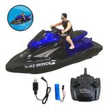 Moto Aquática Controle Remoto Importway Azul Recarregável