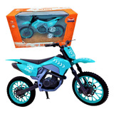 Moto Cross Brinquedo Infantil Rally Dos Sertões Molas Cor Azul Personagem Moto Cross Rally Sertões