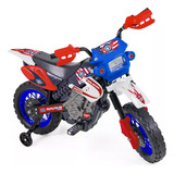 Moto Elétrica Infantil Criança Menino Motocross Homeplay Azul Voltagem Do Carregador 110v 220v