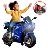Moto Elétrica Infantil Motinha Motocicleta Passeio Brinquedo Cor Azul