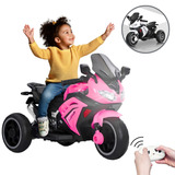 Moto Elétrica Infantil Motinha Triciclo Passeio Brinquedo Cor Rosa