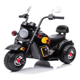 Moto Elétrica Infantil Preta Bateria 6v Estilo Harley