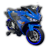 Moto Elétrica Infantil R3 Azul Metalico