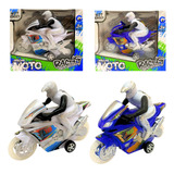 Moto Motinha Infantil Racing C Fricção Luz Som