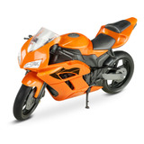 Moto Racing Motorcycle 22cm Pneus Borracha Roma Brinquedos