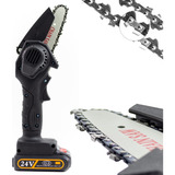 Moto Serra A Bateria Mini Serra Eletrica 24v Bivolt 600w Cor Preto 85v 285v