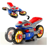 Moto Transformes Vira Robô Gira 360 Com Luz E Som Promoção