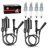 MOTO1988 Pacote De Bobina De Ignição E Vela De Ignição Tampa Para Honda Shadow Vlx 600 Vt600 1988 2007 30510 Mm8 003