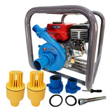 Motobomba Gasolina Branco 6 5cv Alta Pressão Com 2 Válvulas