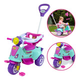 Motoca Infantil Rosa Passeio Triciclo   Maral