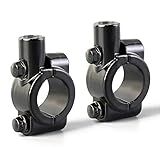 Motocicleta 7 8 Suporte Espelho De Guidão Adaptador 10 Mm Rosca Para Honda Yamaha Harley KTM Suzuki ATV Scooter Preto Pacote Com 2 