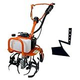 Motocultivador A Gasolina 3 6HP 53cc Com Lâminas Cultivadoras E Sulcador Carbon Fak