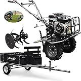 Motocultivador à Gasolina 4T 7 0 HP 212CC TT90R XP U 701 012 TOYAMA Carreta Basculante Tobatta Para Motocultivadores 1300 R8 Preta MAQUINAFORT