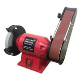 Motoesmeril Com Lixadeira De Cinta Importway 127v 250w Cor Vermelho Frequência 60hz