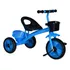 Motoquinha Menino Triciclo Azul Duas Cesta Banco Três Rodas